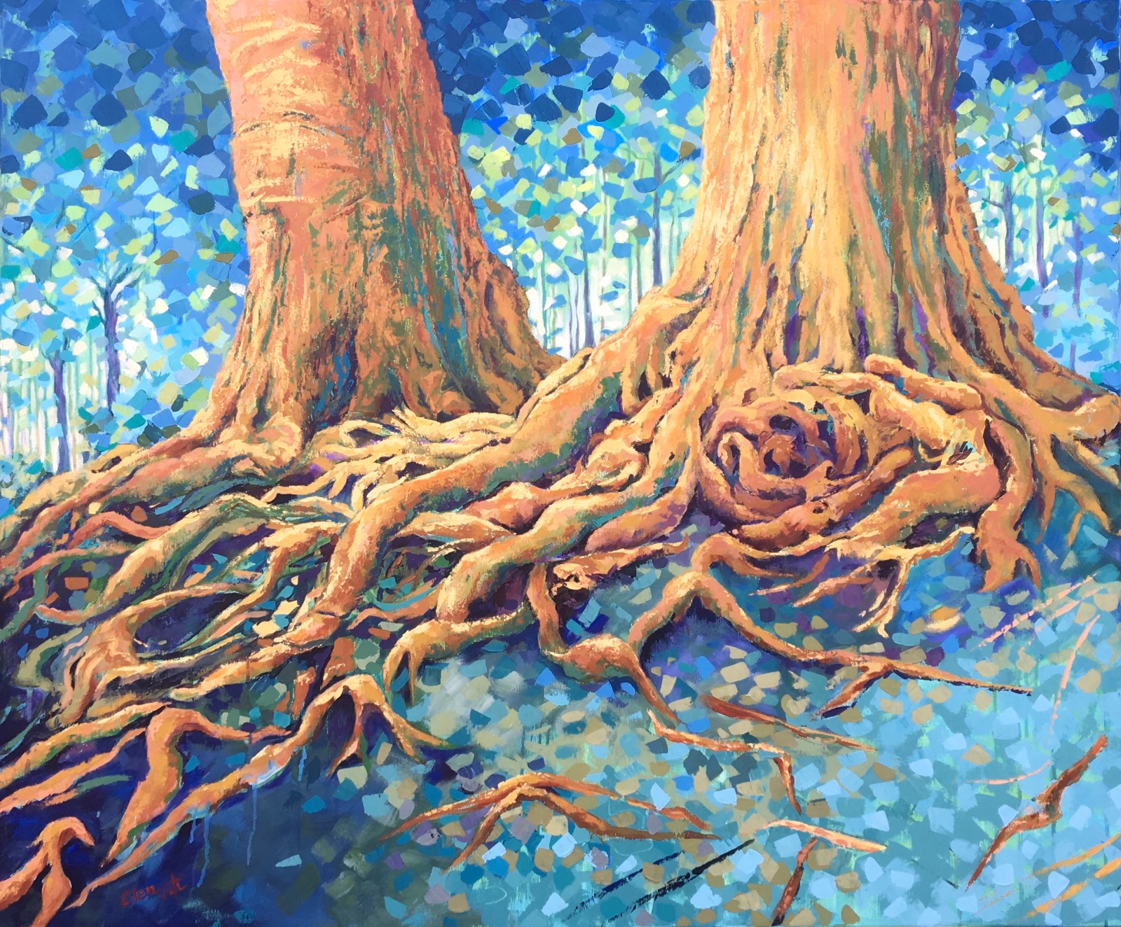 16 network II Acryl auf Leinwand 100x120 cm